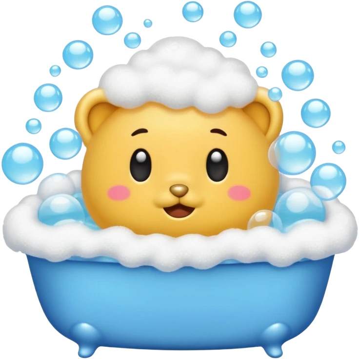 Bath with bubbles emoji