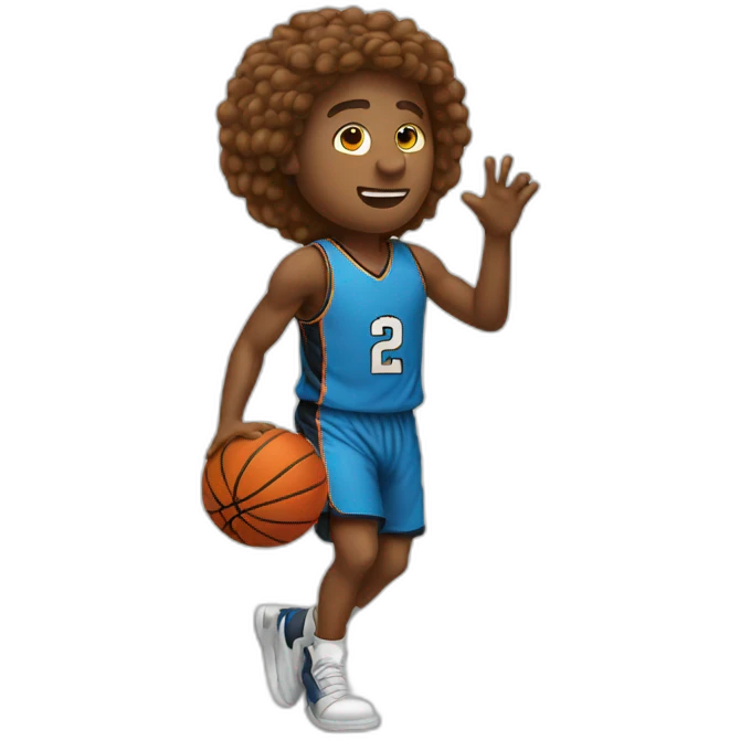 newton playing basketball emoji
