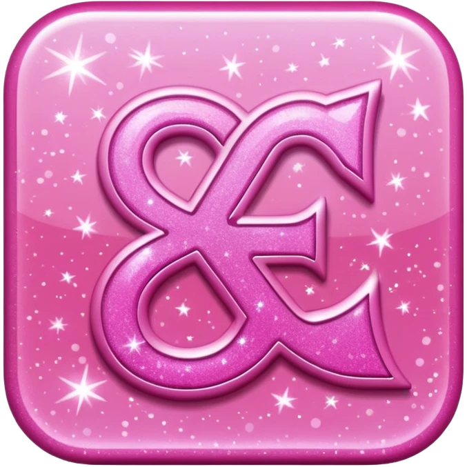 glitter pink simbolo Douyin emoji