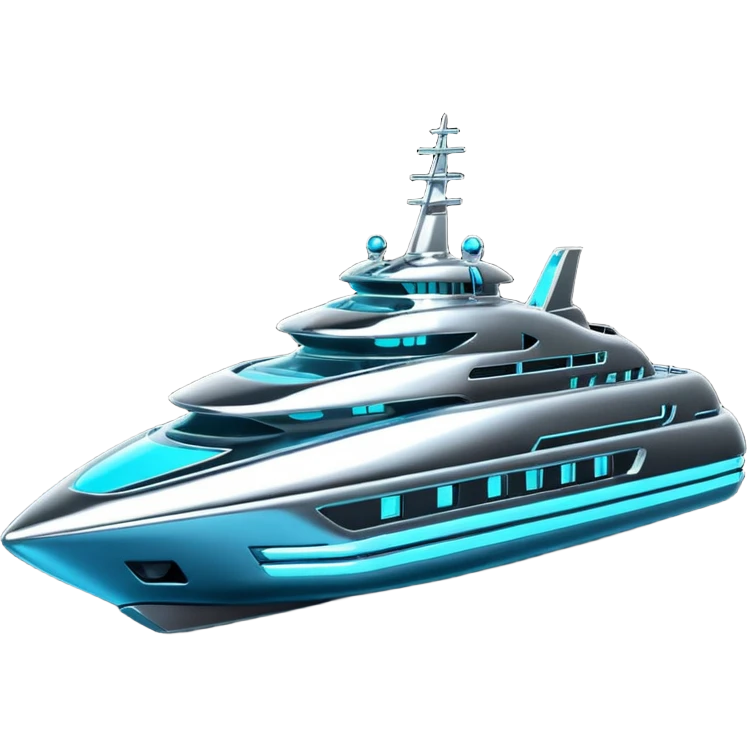 Create a highly polished, 3D game UI–style illustration of a SHIP emoji