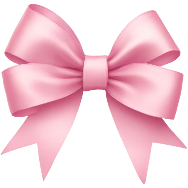 light pink ribbon bow emoji