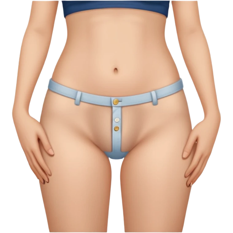 Woman holding husbands penis on pants emoji