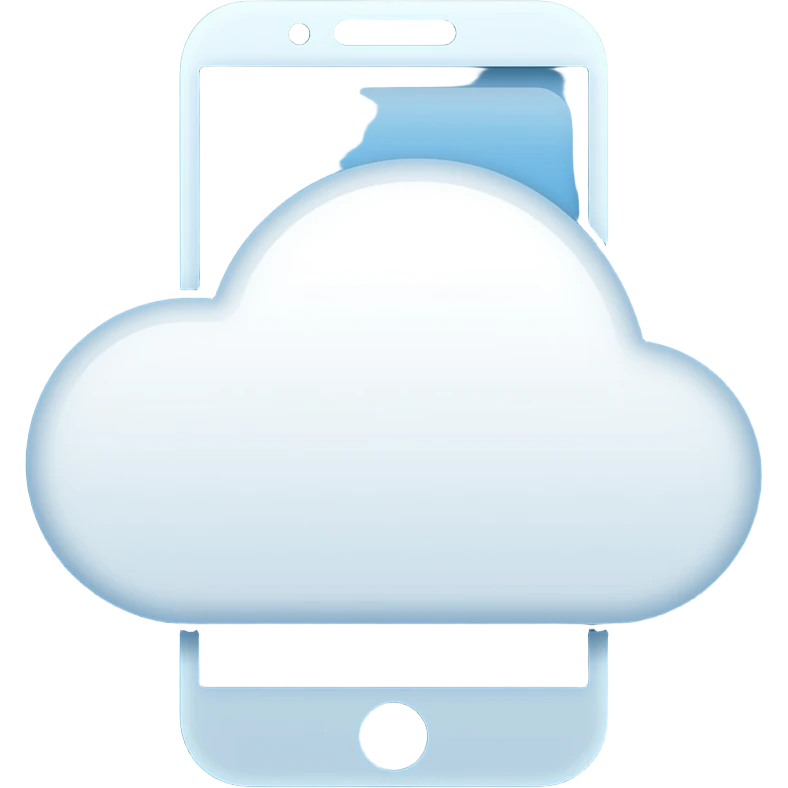 a logo, for an iphone storage app emoji