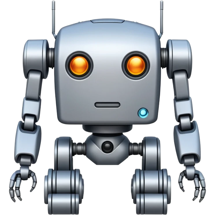 completely symetrical 4 legged robot emoji
