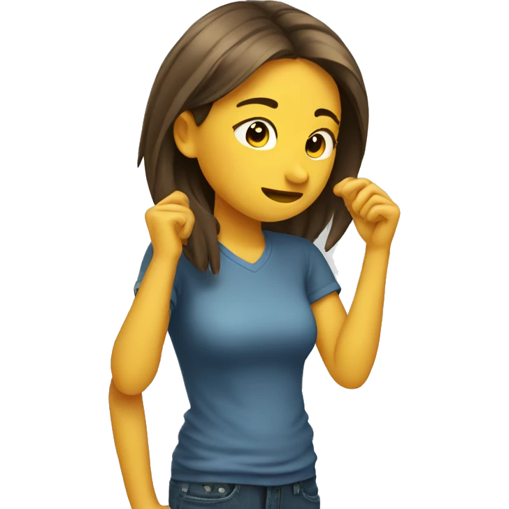Girl scratching head  emoji