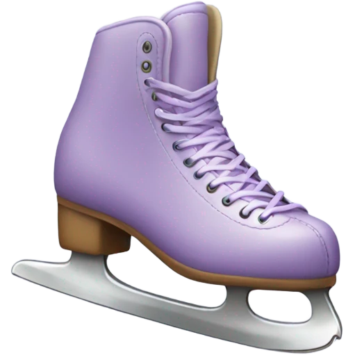 light purple ice skates emoji