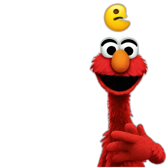Elmo salute emoji