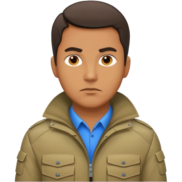 man wearing bullet proof jacket emoji