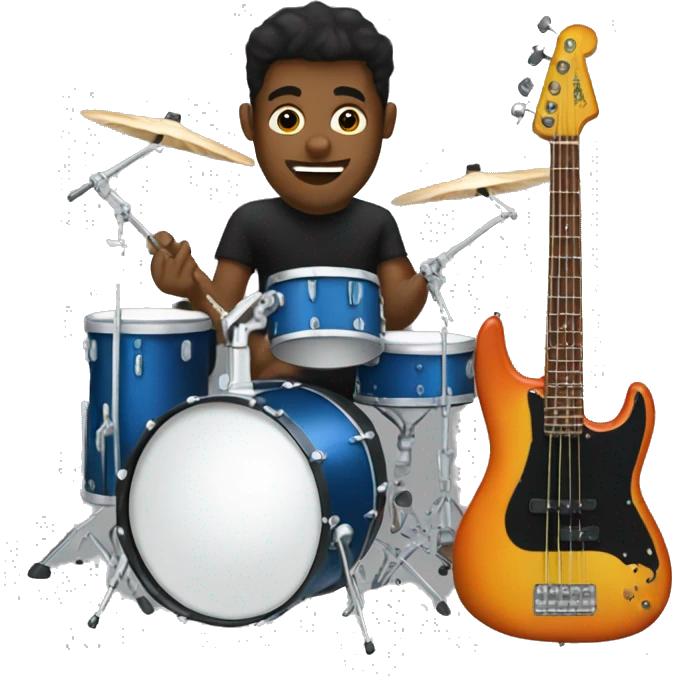 drums bass guiter keyboard emoji