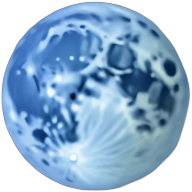 Blue moon emoji