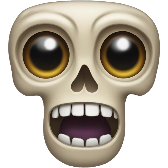 Skull emoji surprised  emoji