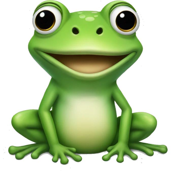 A frog emoji