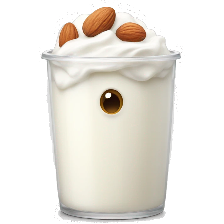 yoghurt with nuts emoji