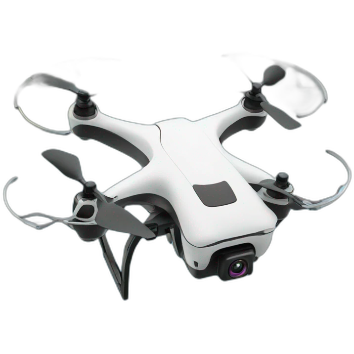 drone with a Huge cam fly over a lake emoji
