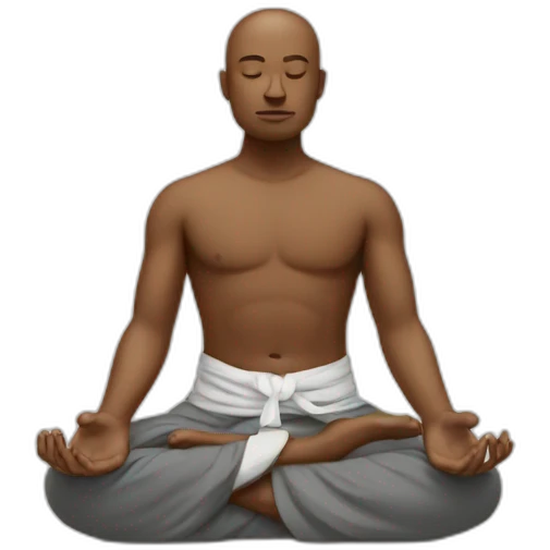 meditating man emoji