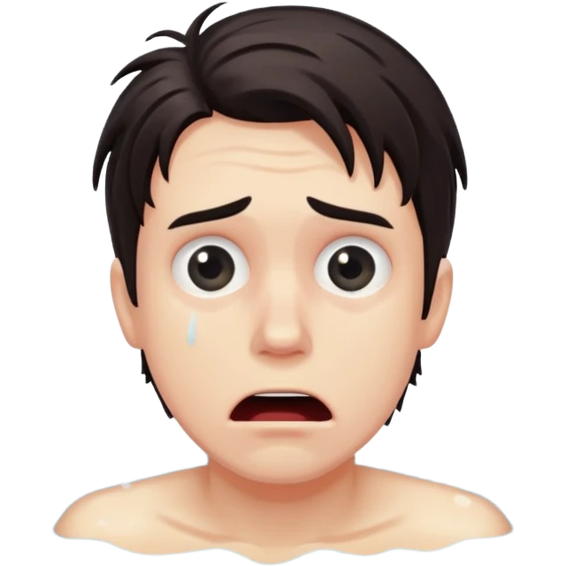 bruntte Man drowning emoji