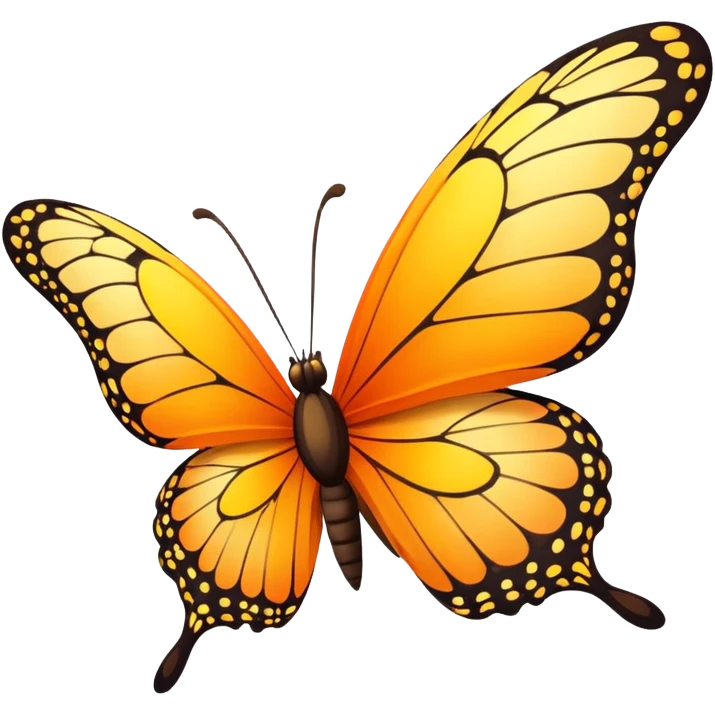 Sunset butterfly emoji