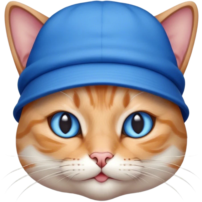 cat with a blue hat emoji