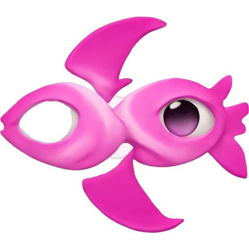 pisces symbol in pink emoji