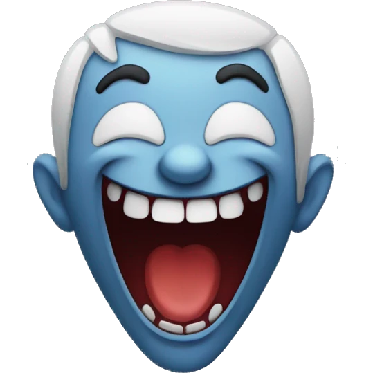 Vampire laughing emoji