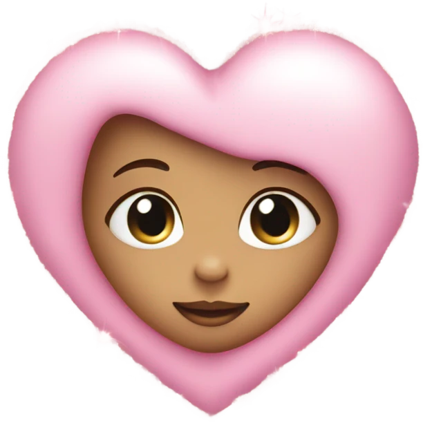 Baby pink heart with sparkles emoji