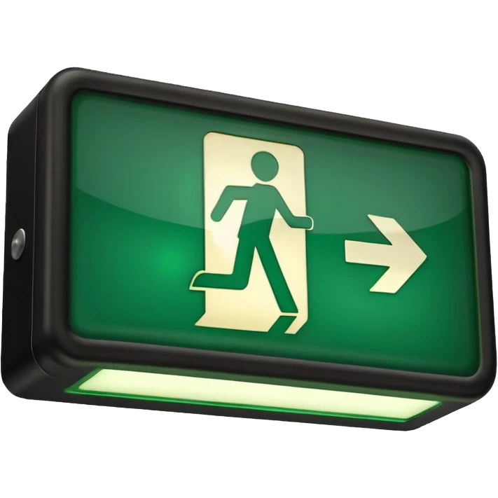 Emergency exit emoji