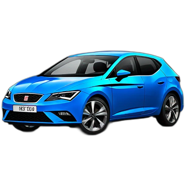 seat leon electric blue front emoji