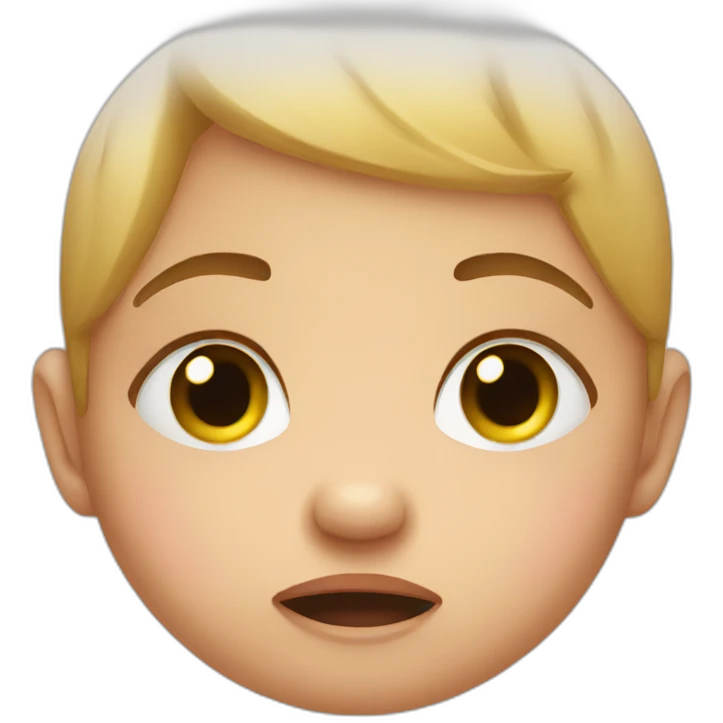 Crying baby emoji