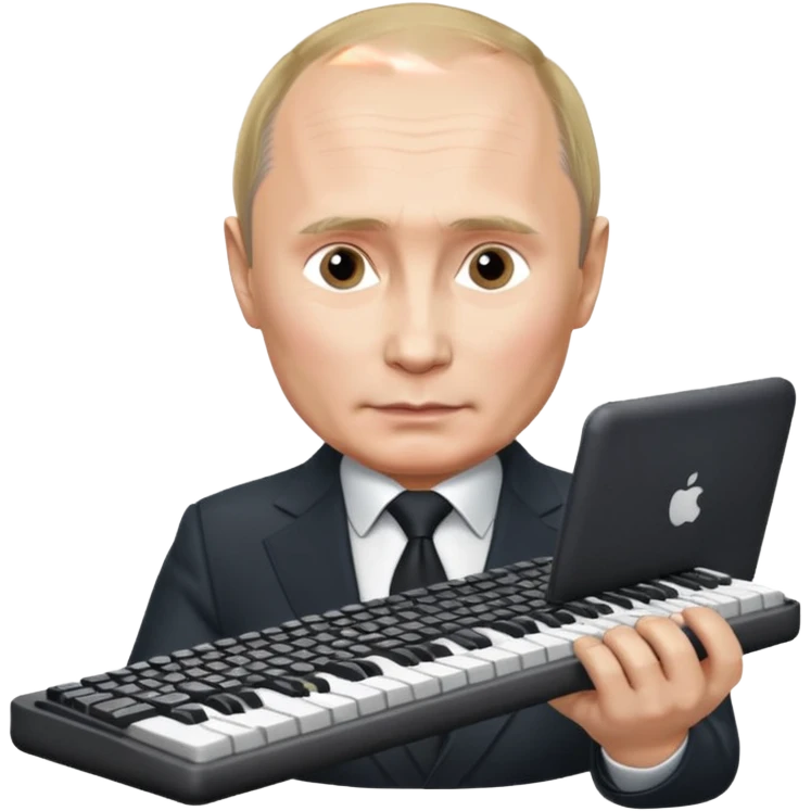 Putin with keyboard emoji