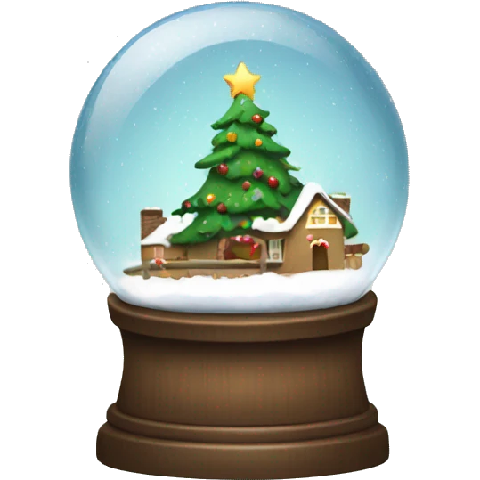Christmas snowglobe emoji