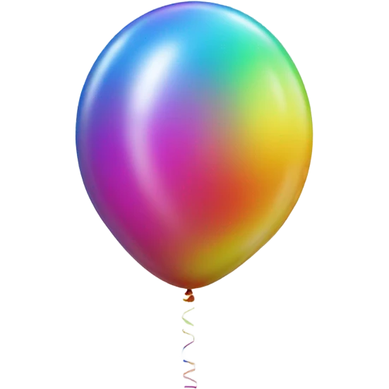 Number 1 as balloon emoji