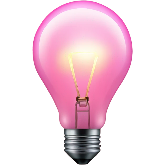 Aesthetic pink buld  emoji