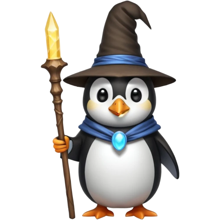 Penguin Wizard emoji