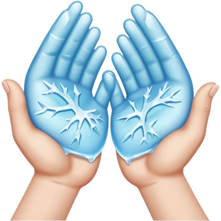 frozen hands emoji