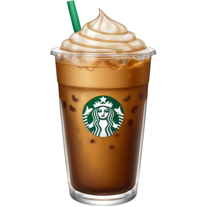 Gold Starbucks iced coffee emoji