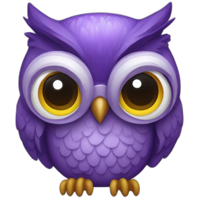 purple owl emoji