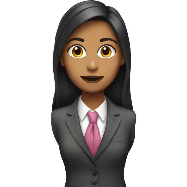 una chica con traje de abogada emoji