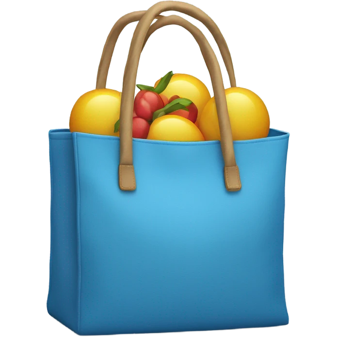Blaue Shopping Tasche emoji