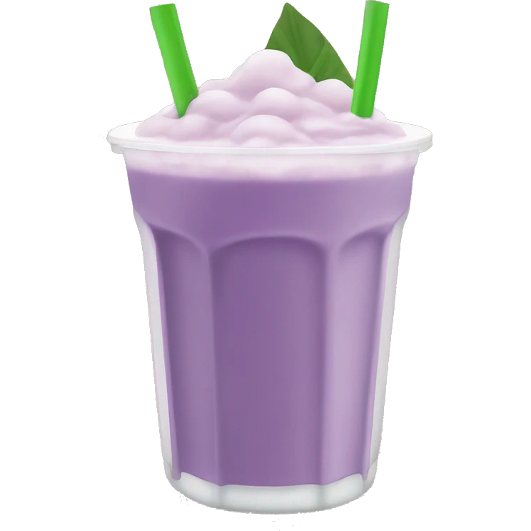 Taro boba drink emoji
