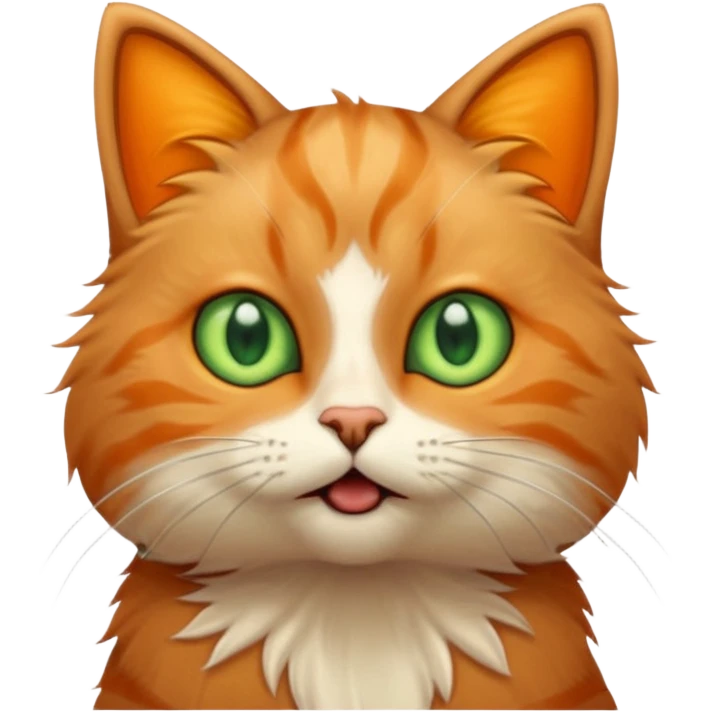 A very cute cat that got shocked from electricity emoji