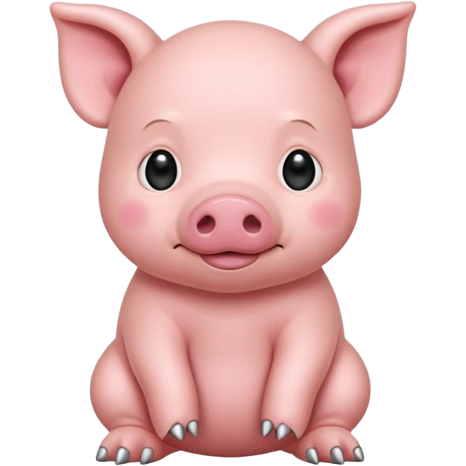 full body baby pig emoji