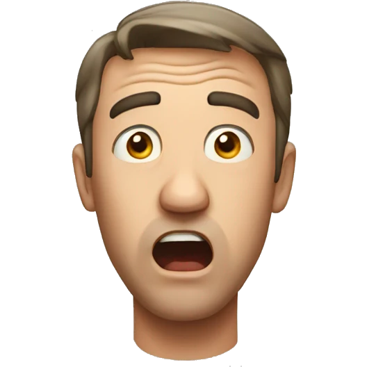 man in shock emoji