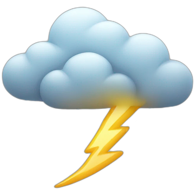 clouds rain thunder emoji