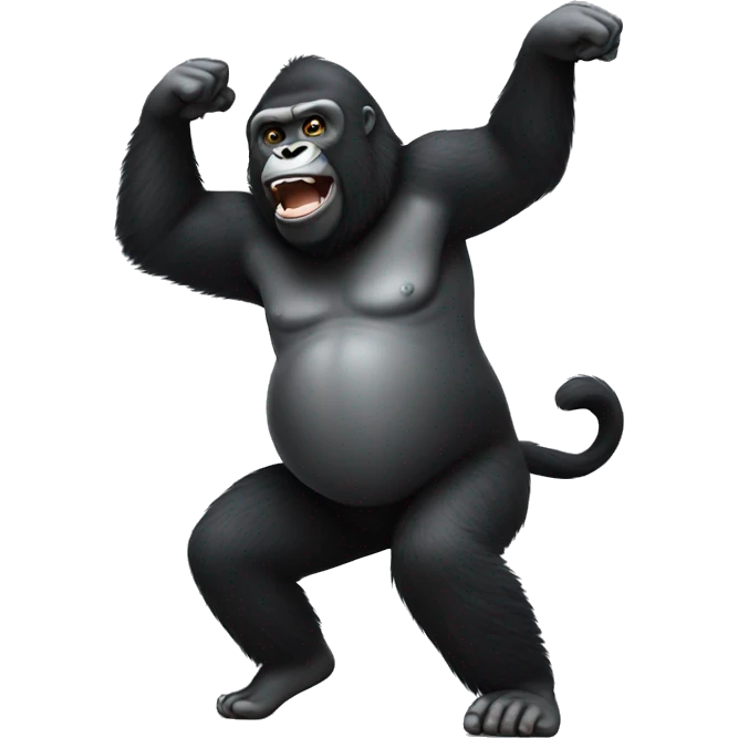 Dancing gorilla emoji