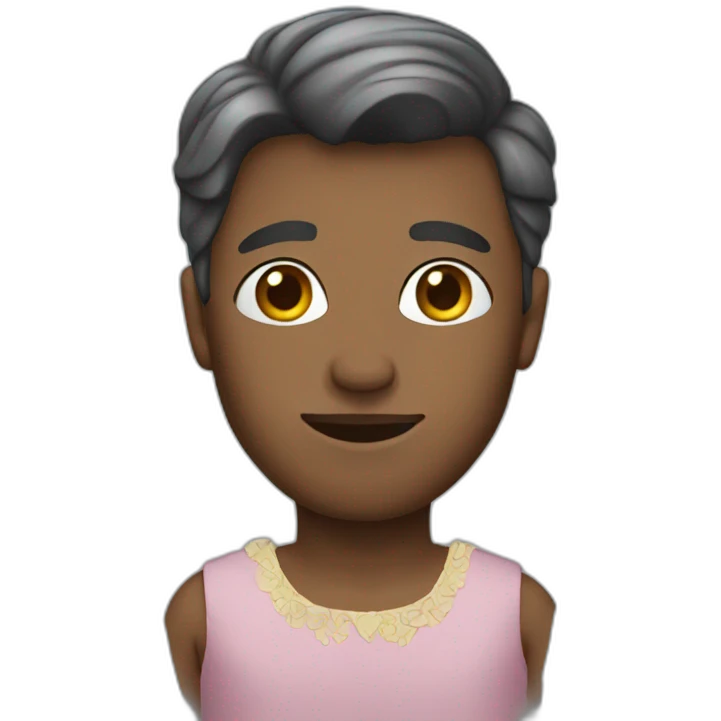 man in a dress emoji