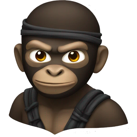 Ape ninja style  emoji