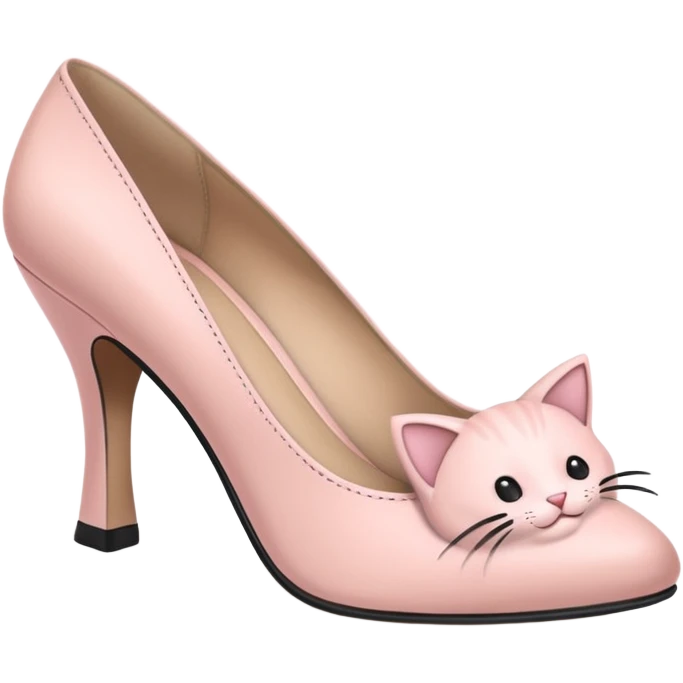 pale pink kitten heels emoji