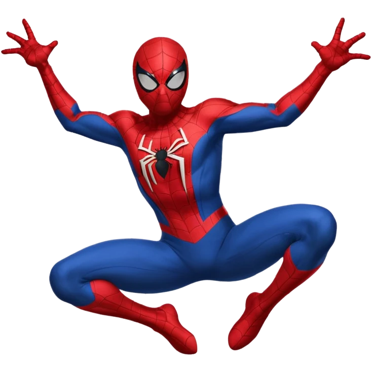 Spider man lanzando telarañas emoji