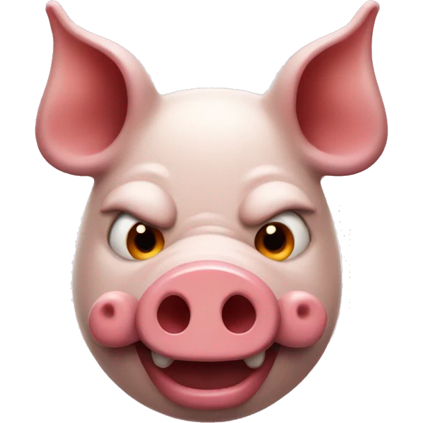 A Pig with devil horns.  emoji