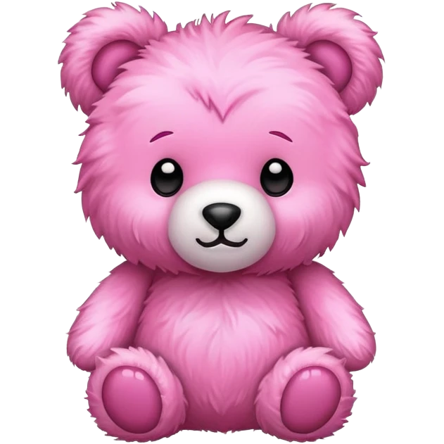 teddy bear pink emoji